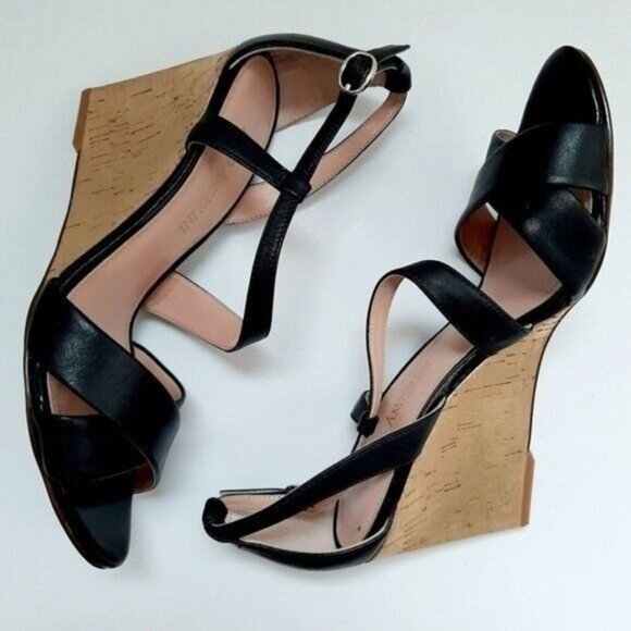 ENZO ANGIOLINI Womens Vanida Wedge Gold Cork Sz 6.5 - Picture 3 of 10